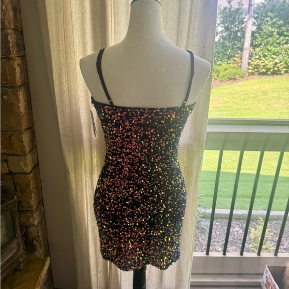 NWT Nordstrom BP Multicolor Sequin Mini Dress XS - Picture 5 of 5